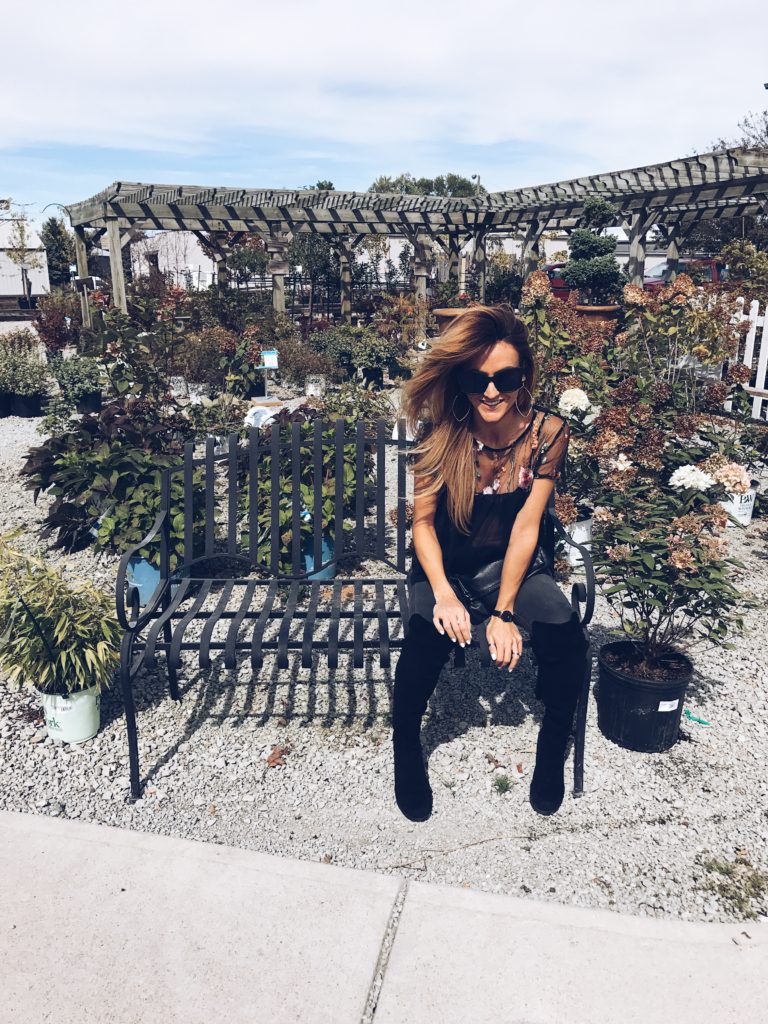 All Black for Spring see through top