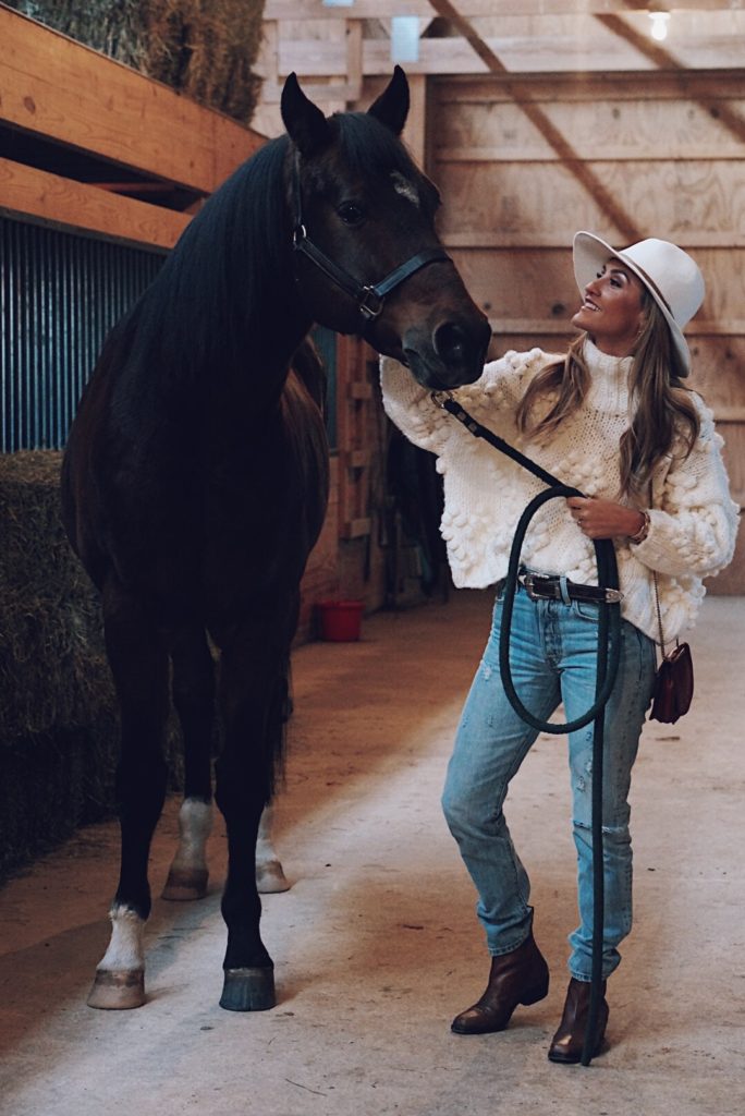 Arabian horse fashion photoshoot with karina Reske