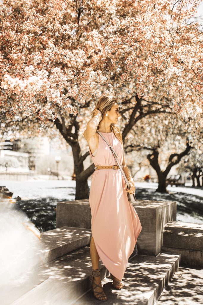 Magnolia boutique pink maxi dress