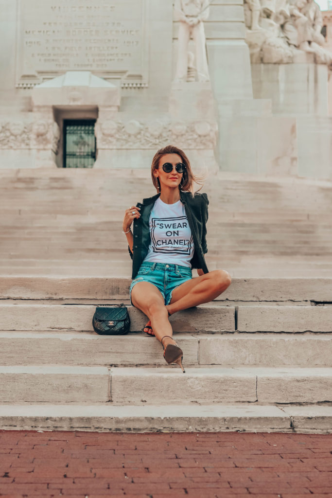 Karina Reske and Sassy queen boutique - Summer Graphic Tees + Life Update featured by popular Indianapolis style blogger, Karina Style Diaries