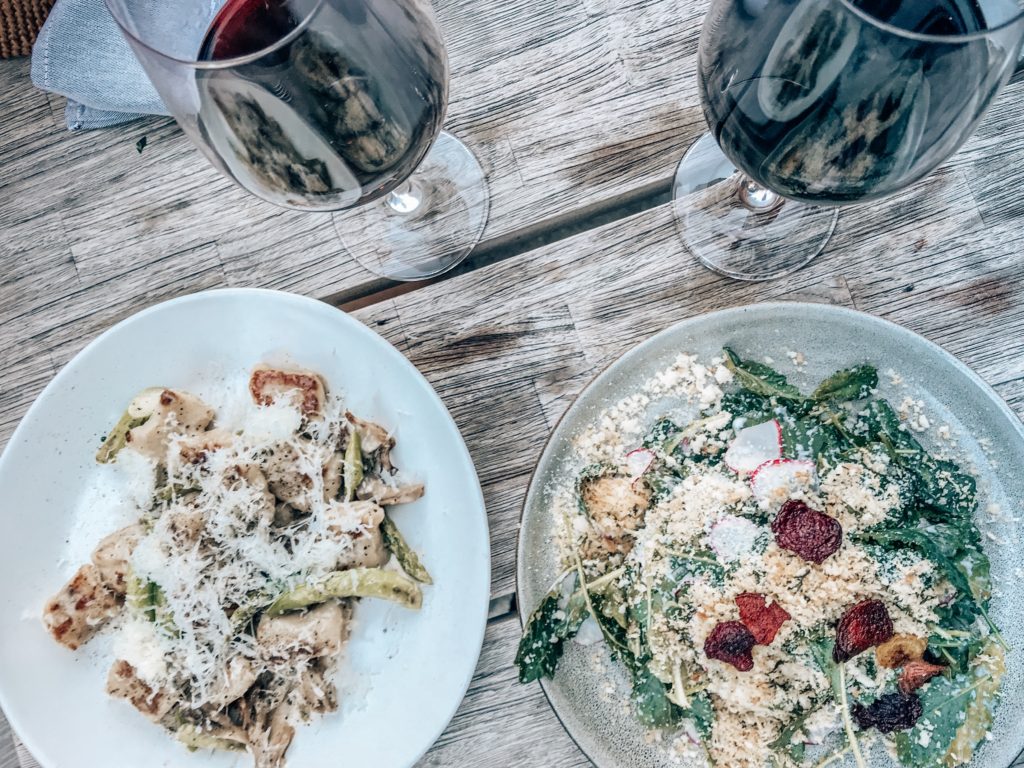 kale salad and gnocchi | The Ultimate Weekend in Chicago featured by popular Indianapolis travel blogger, Karina Style Diaries
