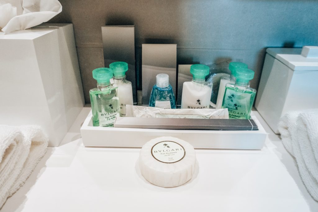 Bvlgari Eau Verte - Conrad Indianapolis pop suite featured by popular life and style blogger, Karina Style Diaries