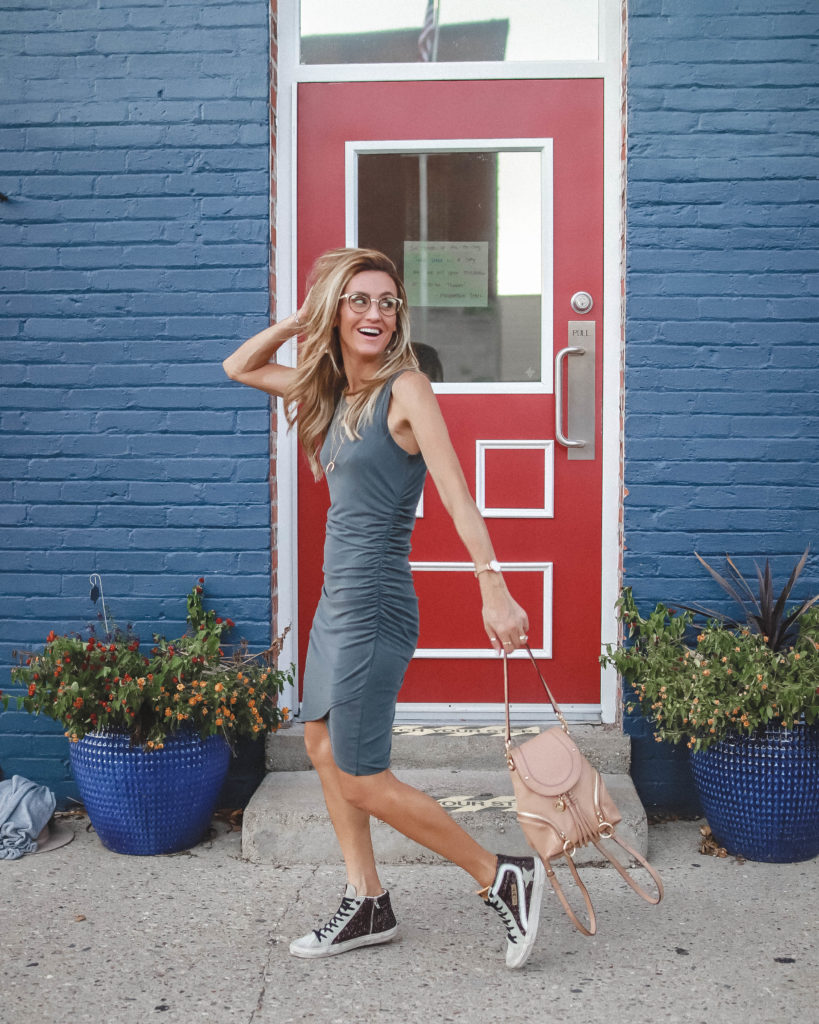 How to be confident, evereve jersey dress | 5 Tips on How to Be Confident and Stay Strong featured by popular Indianapolis life and style blogger, Karina Style Diaries