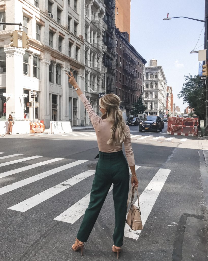 NYFW peace out | NYFW Day 2 Looks featured by popular Indianapolis fashion blogger, Karina Style Diaries