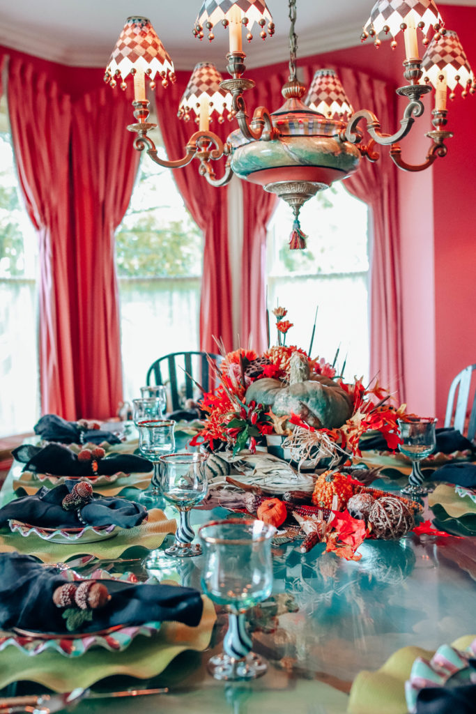MacKenzie-Childs fall table set | MacKenzie Childs New York Press trip featured by popular Indianapolis travel blogger, Karina Style Diaries