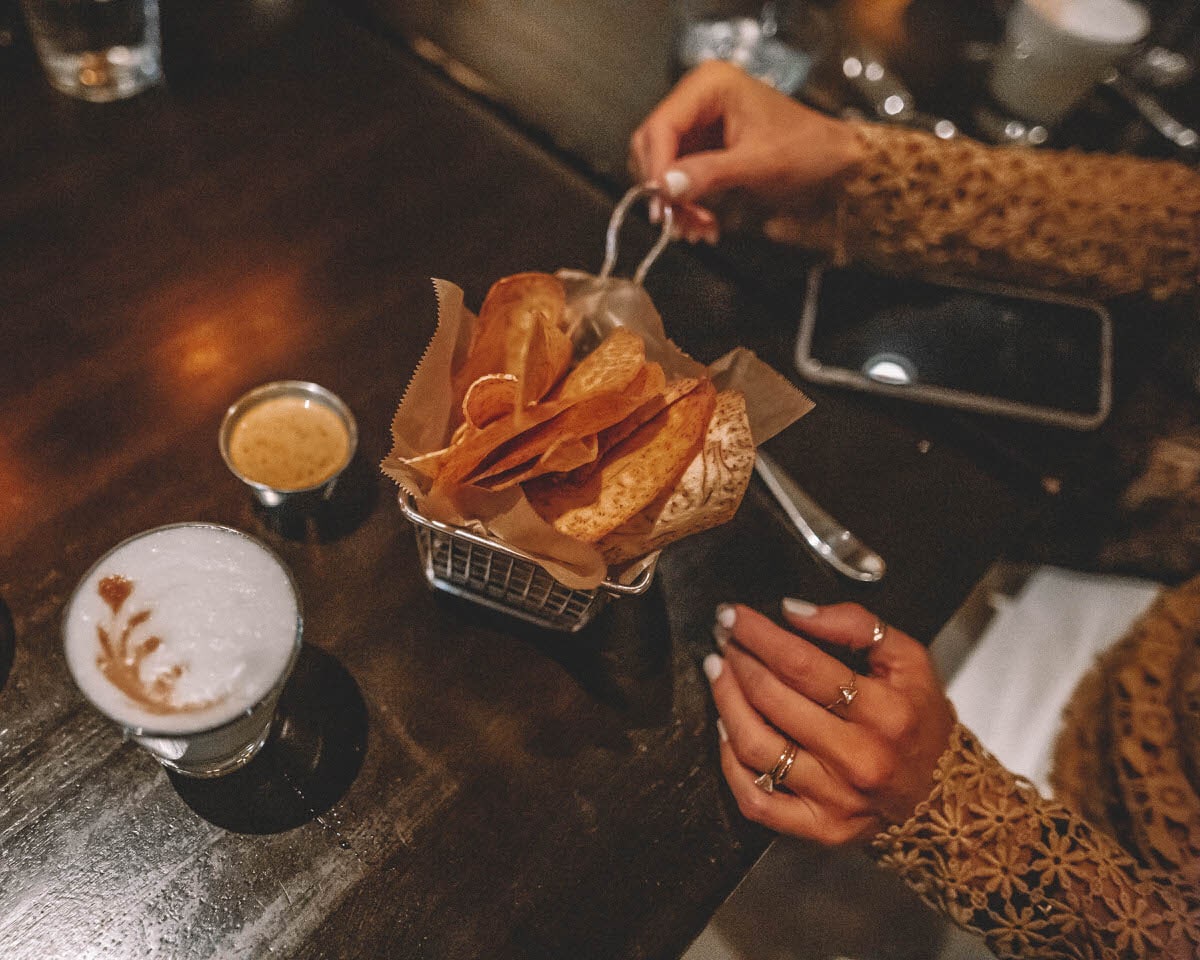 Tanta | Fried potato chips and Pisco sour  | Chicago Restaurant Week Trip Recap featured by top US life and style blogger, Karina Style Diaries