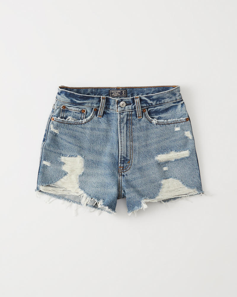 abercrombie high rise shorts