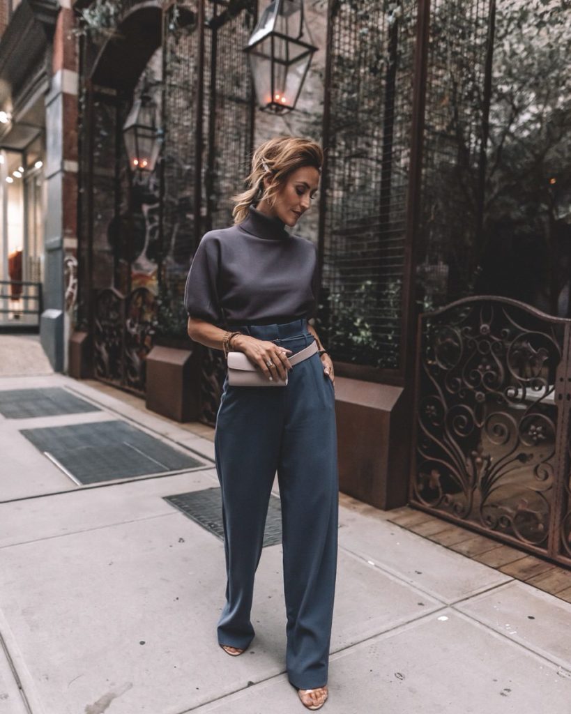 Karina Style Diaries wearing Aritzia monochromatic look belt bag NYFW outfit recap