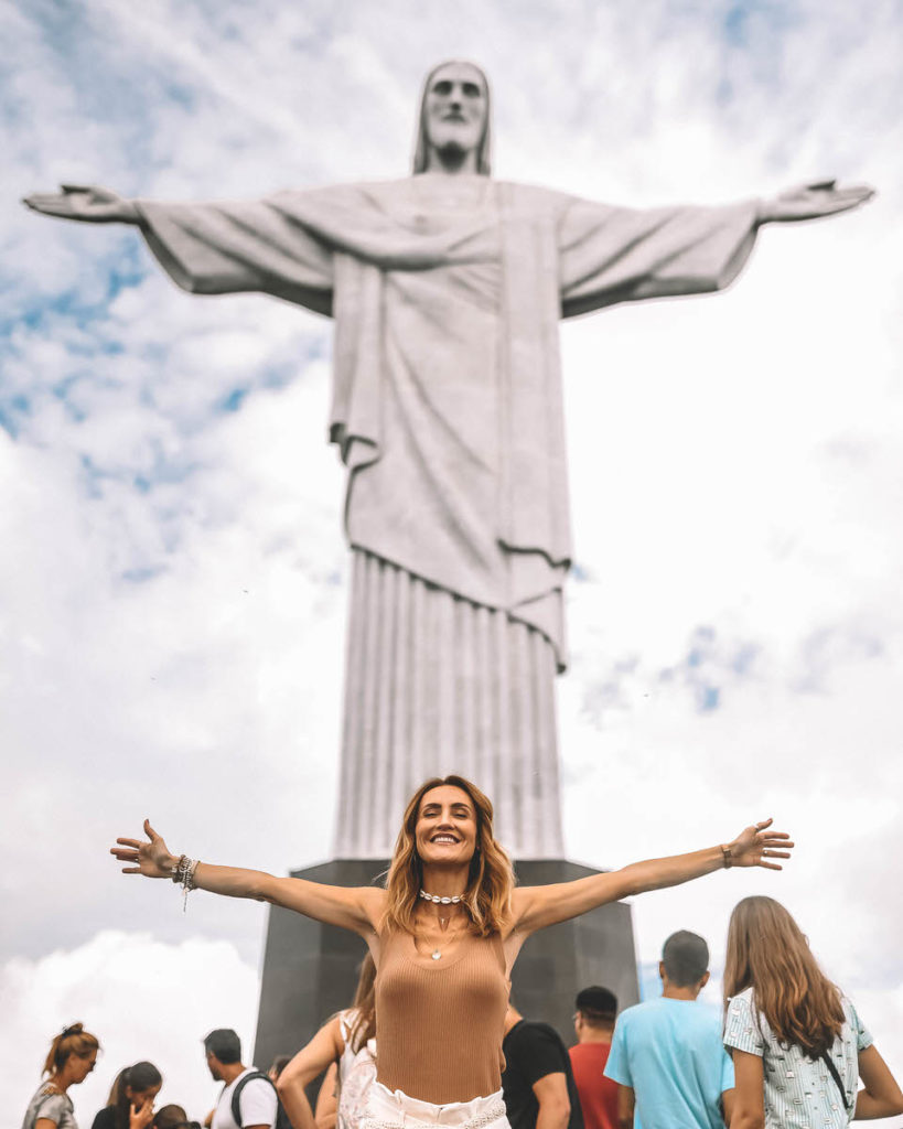 Travel Blogger Karina Style Diaries visiting Christ The Redeemer in Rio