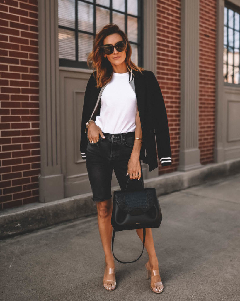 4 ways to wear bermuda jeans street style
