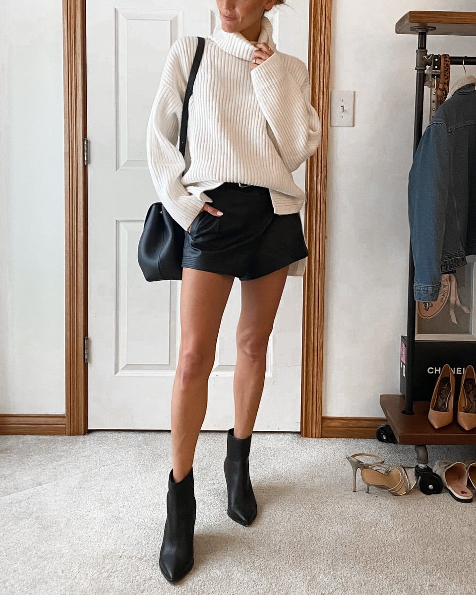 8 Chic Ways to Wear Leather Shorts - Karina Style Diaries