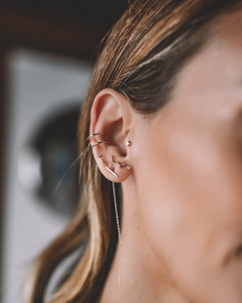 Karina Style Diaries stack earrings