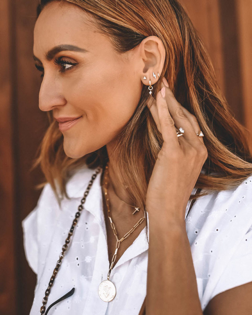 Karina Style Diaries ear piercings jewelry style