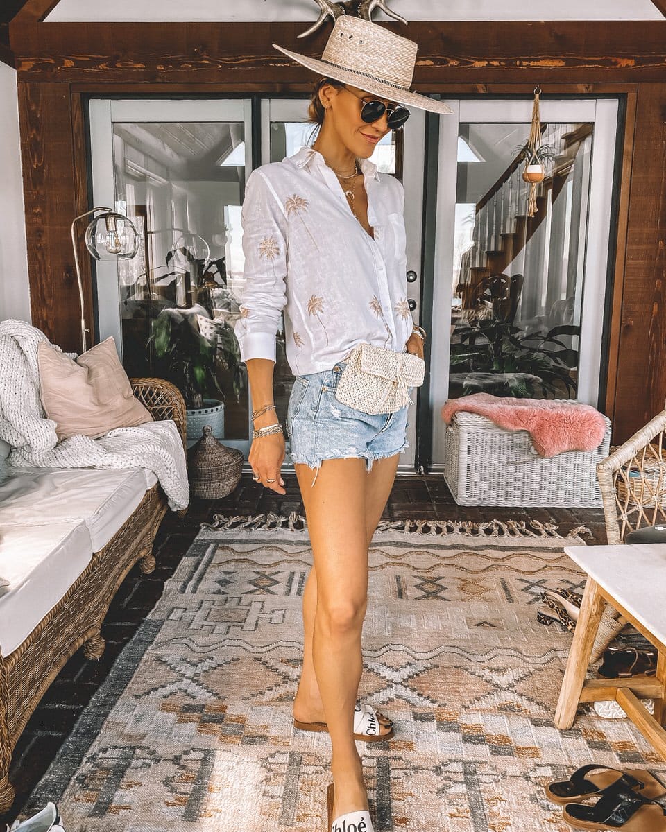 7 Ways To Style Agolde Jeans Shorts - Karina Style Diaries