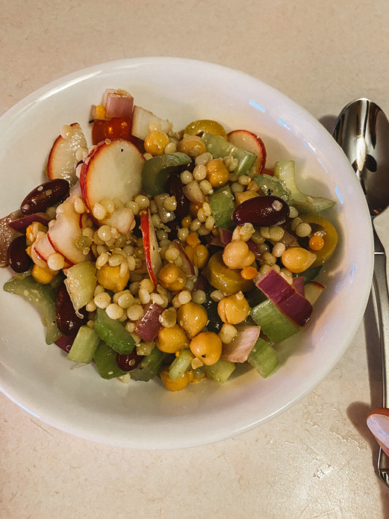 Plant-based vegan salad