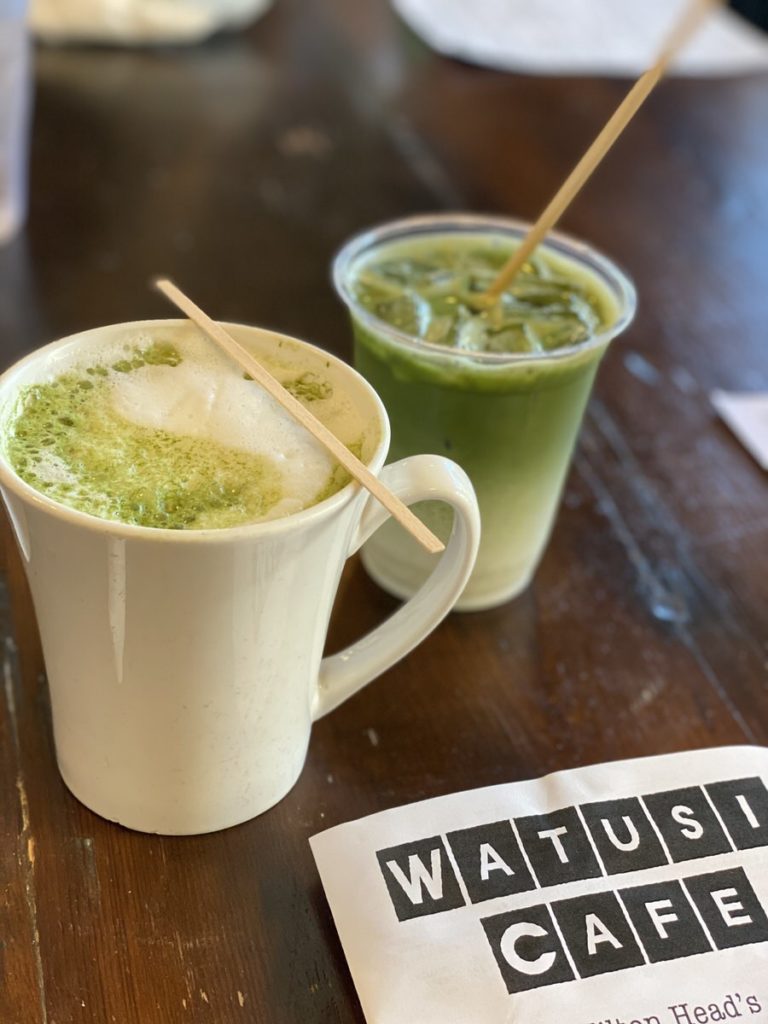 Watusi cafe Hilton head Matcha Tea