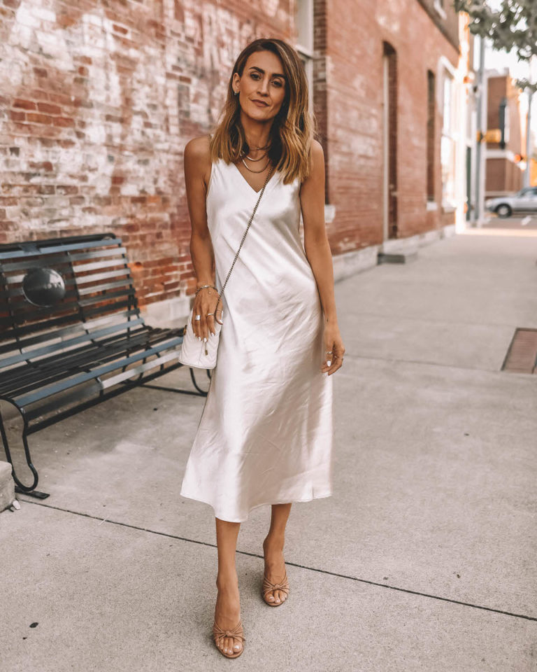 The Satin Slip Dress You Need Now - And Ways You Can Style It! - Karina 