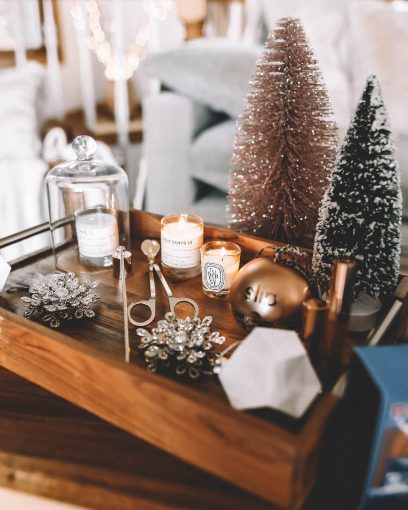 Holiday Gifting, christmas decor ideas, star pajamas fuzzy slippers living room decor