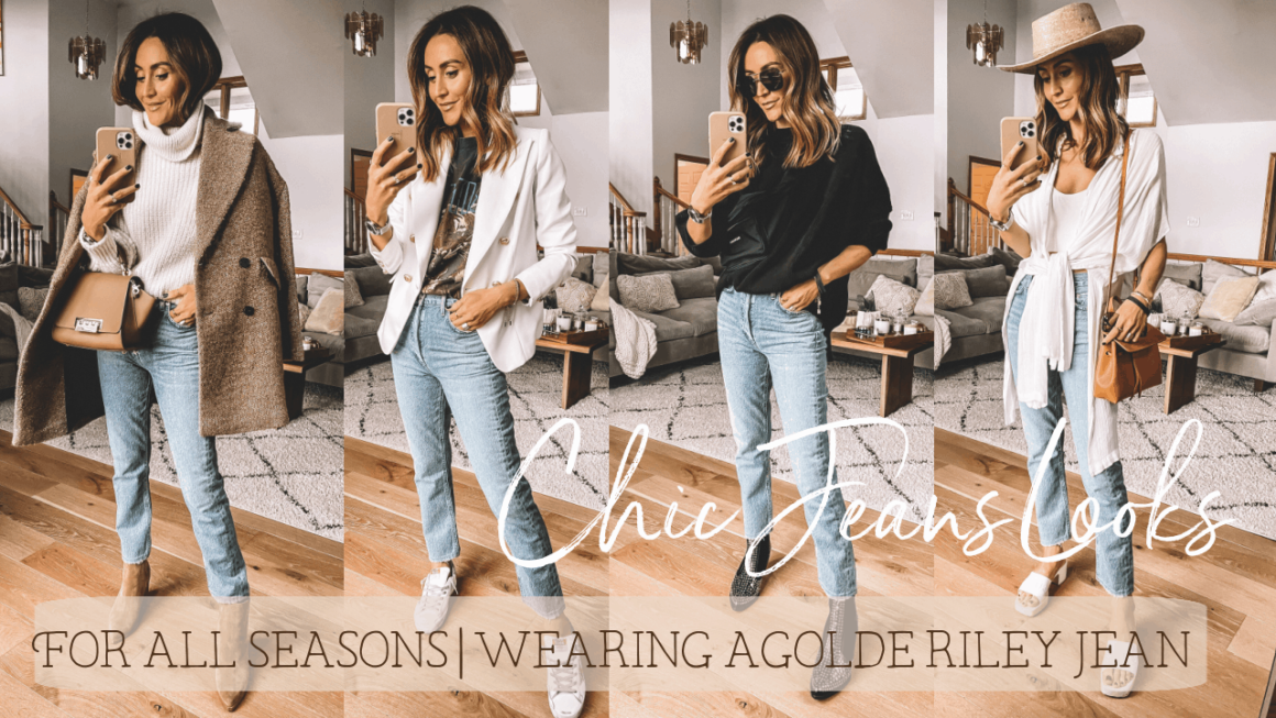 Agolde Riley Jeans Review & Chic Jeans Outfit Ideas For All