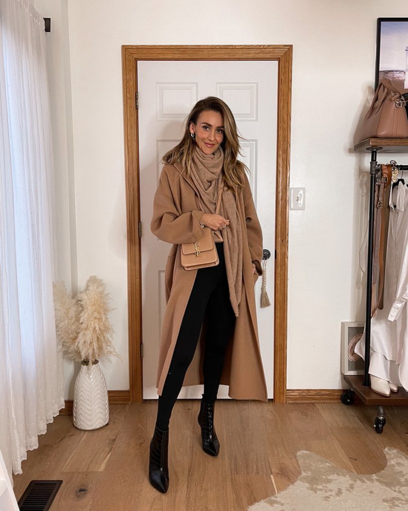 Camel coat outfit 
