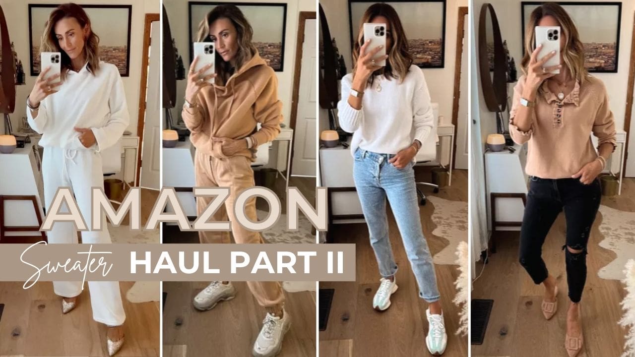 Amazon Sweater Try-On Haul Part 2 - Karina Style Diaries