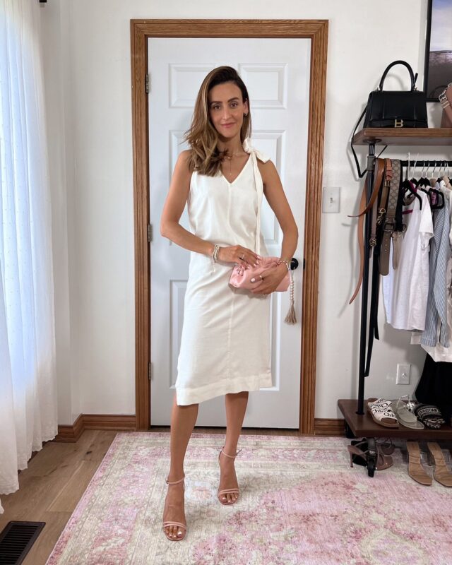 How To Style a Linen Dress for Summer - Karina Style Diaries