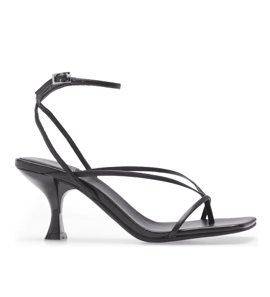 Jeffrey Campbell black strappy sandal - Karina Style Diaries