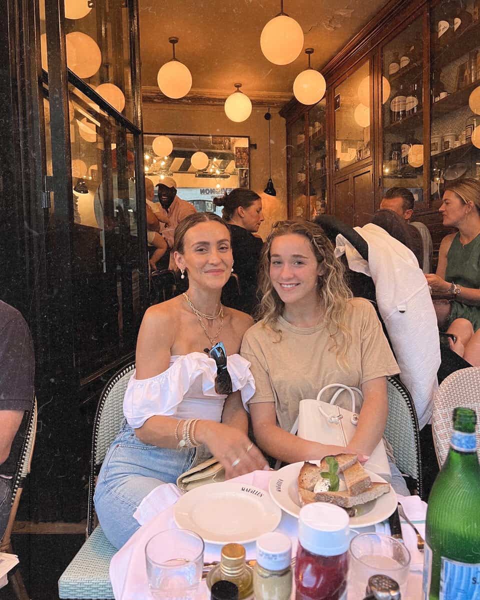 Karina and Bella Reske at Le Mabillon, Paris