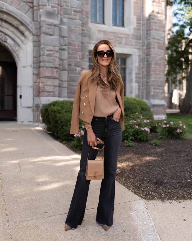 Two Ways to Style This Season's Hottest Cropped Blazer - Karina Style ...