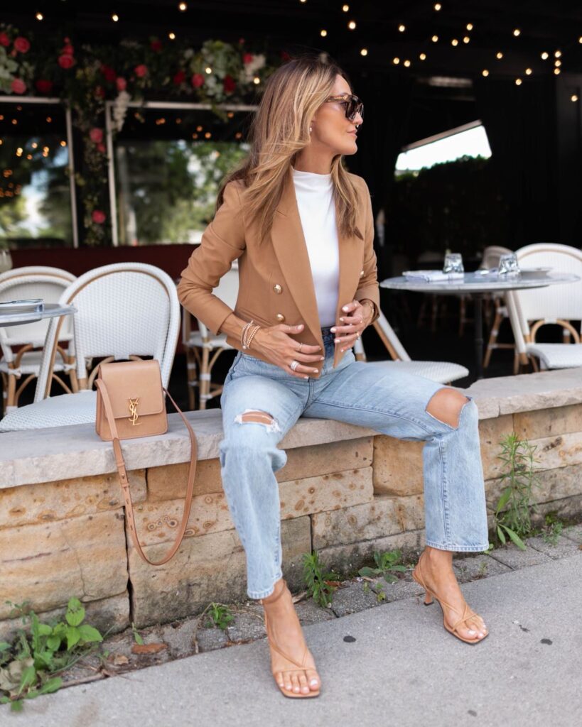 Cropped Sleeveless Blazer main image 1