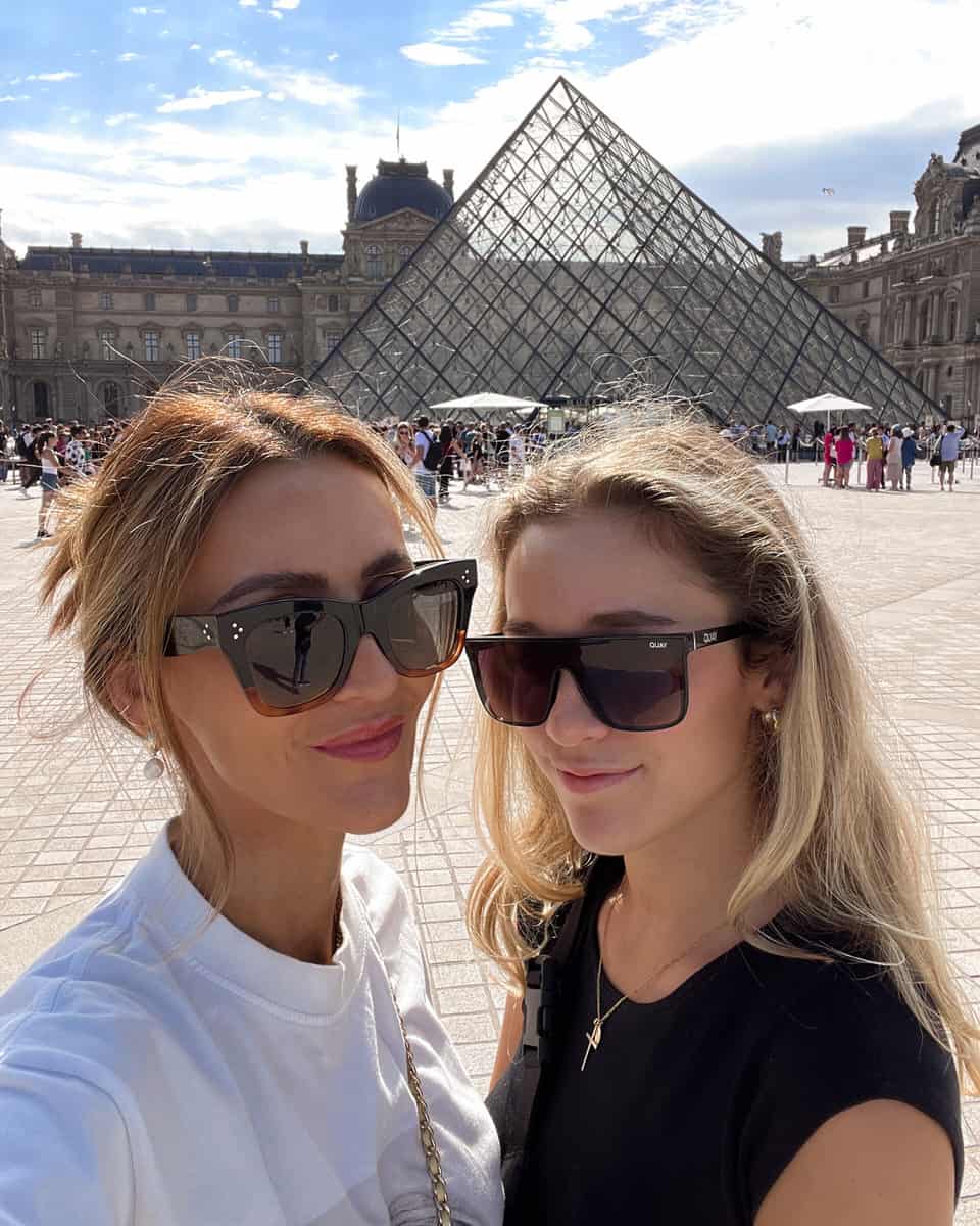 Karina and Bella Reske at Louvre Museum Paris