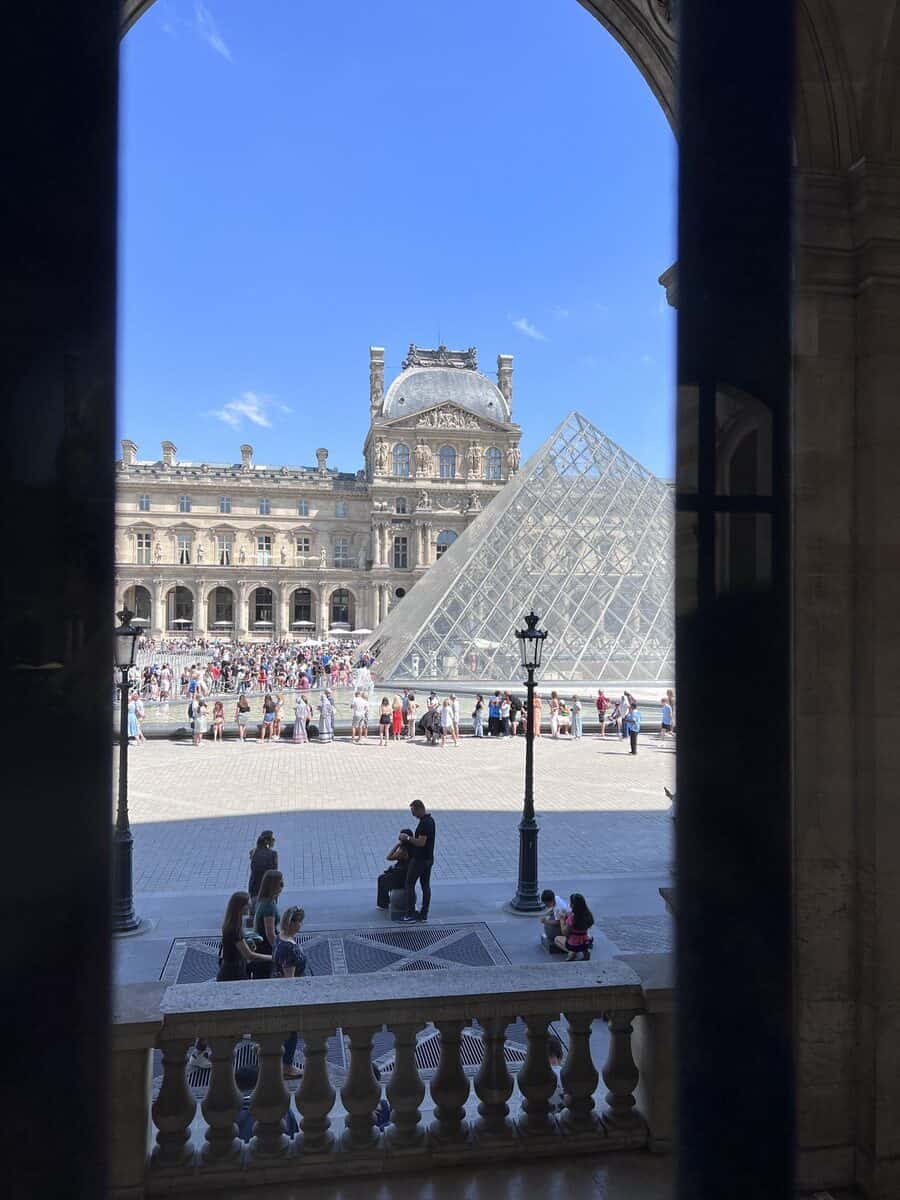 Louvre view from inside
