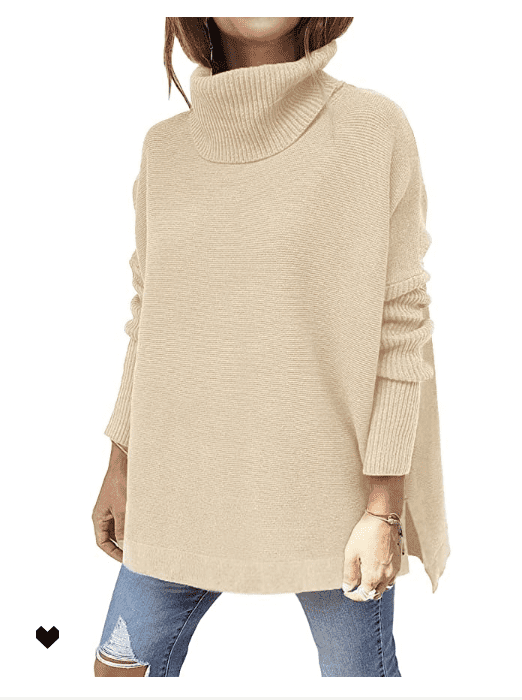 Amazon Oversized Turtleneck Sweater - Karina Style Diaries