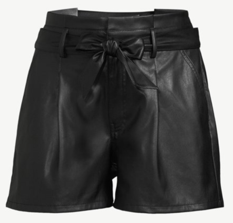 How to Style: Faux Leather Shorts - Karina Style Diaries