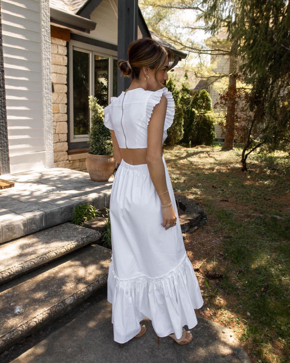 White Midi dress on Mother's Day Outfit Ideas and Beyond