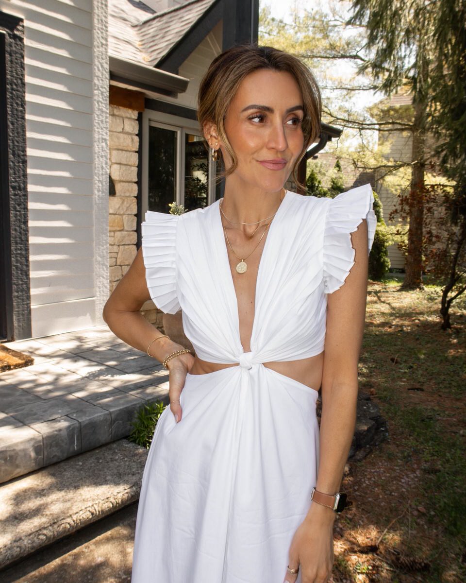Mother's Day Outfit Ideas and Beyond deep v neckline