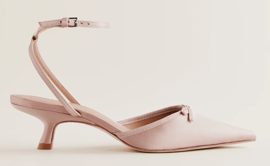 what to wear on valentine's day - low pink slingback heels