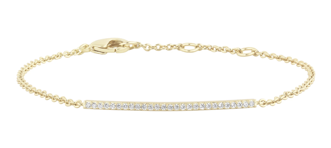 gold and diamond clasp bracelet