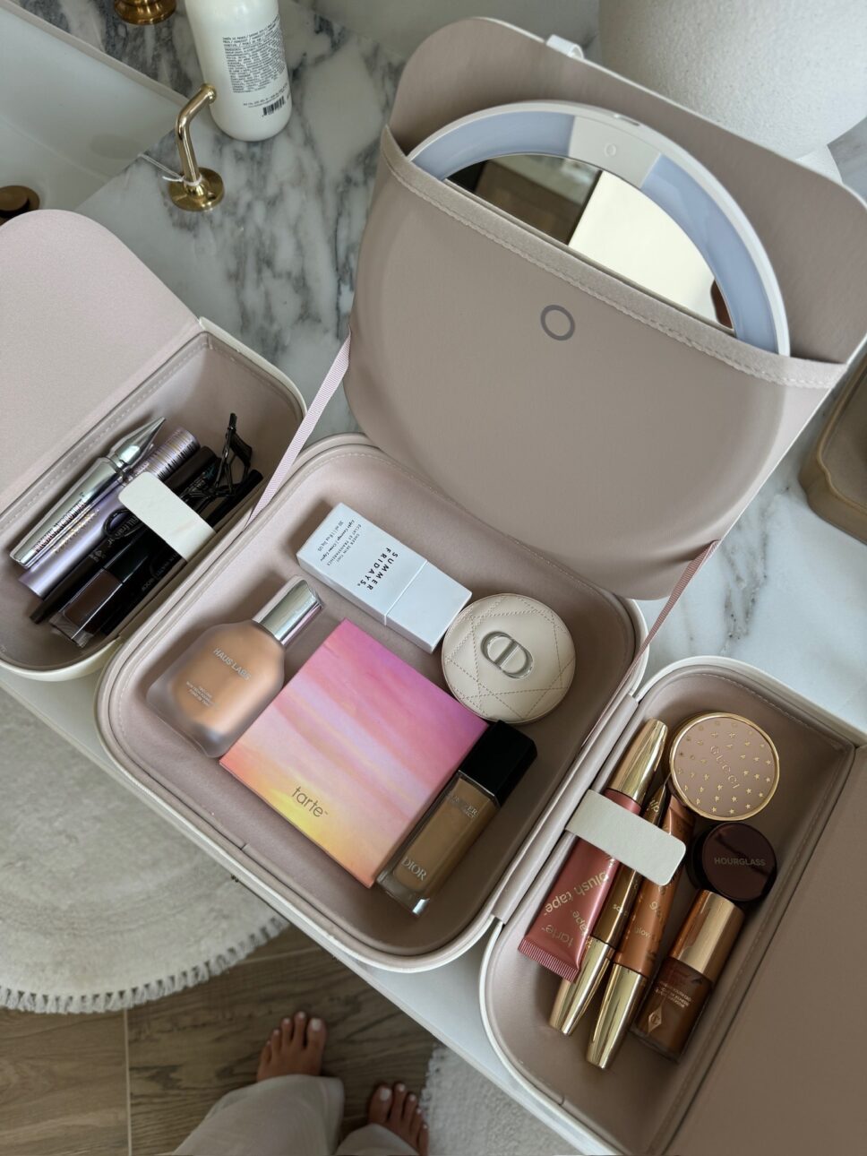 makeup and skincare toiletry case