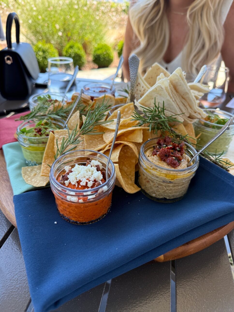 Mezze board from St. Francis winery and vineyards