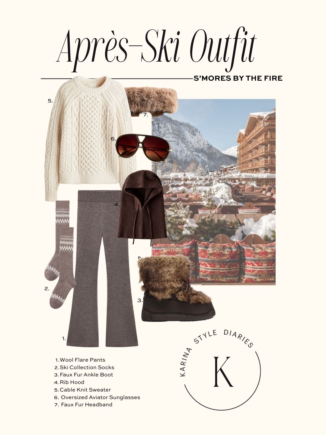 Apres-Ski Outfit Smores By the Fire