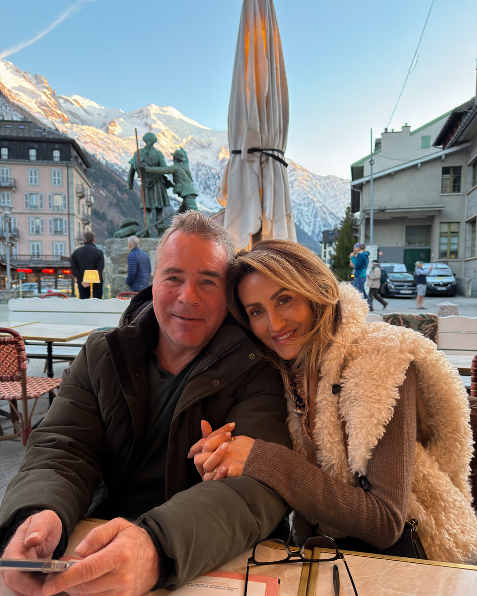 View from Rose du Pont of Mont Blanc