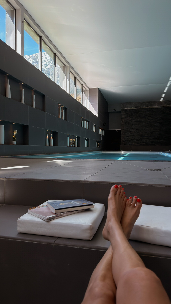 relaxing at the spa in heliopic hotel